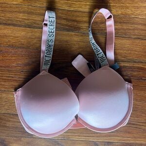 Victoria's Secret Pink Bra with Bedazzled Straps